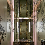 Обои ручная роспись Silk Tree Original colourway on White Metal gilded paper варинант исполнения - 1 | Loft Concept в Барнауле