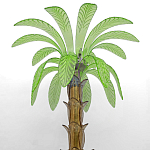 Торшер Glass Decorated Palm Floor Lamp Green Листья Пальмы  варинант исполнения - 1 | Loft Concept в Барнауле