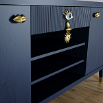 Комод-буфет Elsa Dreams Blue с открытыми полками   варинант исполнения - 4 | Loft Concept в Барнауле