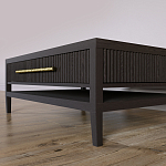 Кофейный стол Primo с двумя ящиками Темный орех варинант исполнения - 4 | Loft Concept в Барнауле