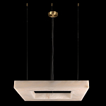 Люстра с квадратным каменным плафоном Calcite Square Light варинант исполнения - 2 | Loft Concept в Барнауле