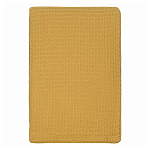 Плед из шерсти цвета охры с бахарамой Waffle Comfort варинант исполнения - 1 | Loft Concept в Барнауле