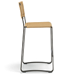 Дизайнерский стул с каркасом из металла с плетеными сиденьем и спинкой GREEN POINT Chair варинант исполнения - 14 | Loft Concept в Барнауле