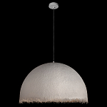 Подвесной светильник в форме купола белого цвета с ажурной бахромой Tactile Line варинант исполнения - 3 | Loft Concept в Барнауле