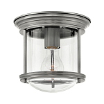 Потолочный светильник для ванных комнат с цилиндрическим стеклянным плафоном и одной лампой Hinkley варинант исполнения - 1 | Loft Concept в Барнауле