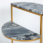 Кофейный столик с подстольем из металла Halves варинант исполнения - 4 | Loft Concept в Барнауле