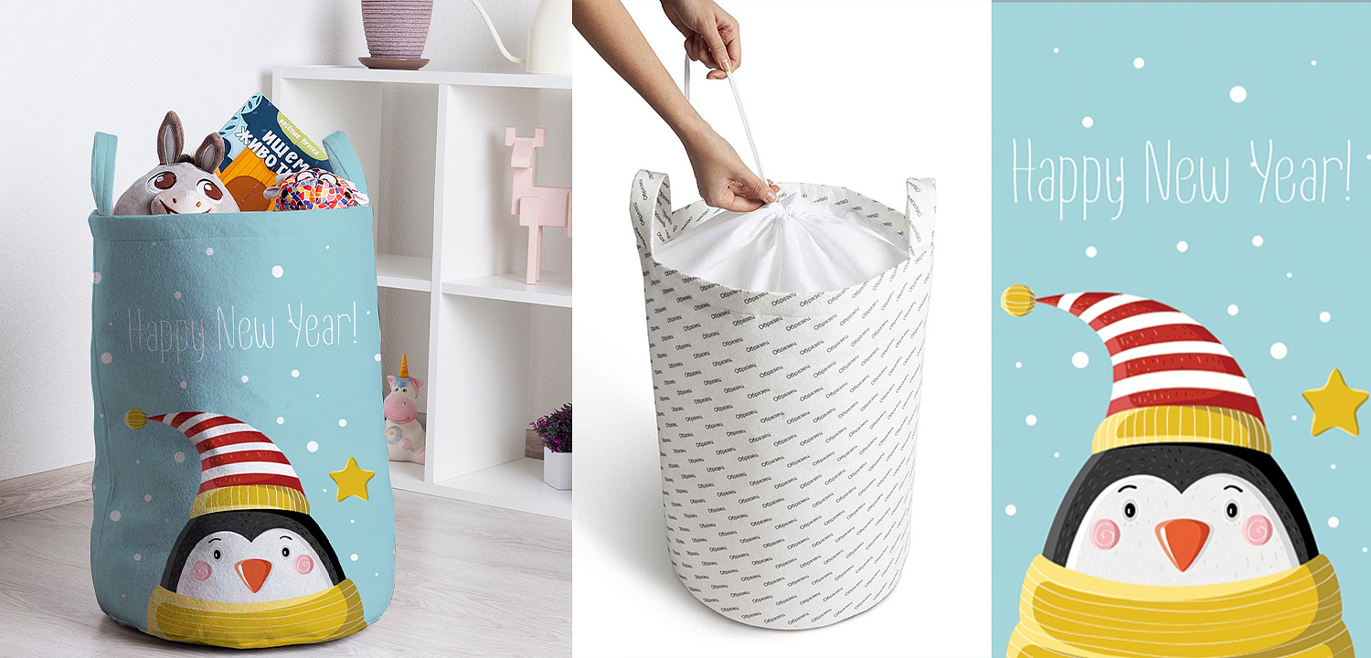 Корзина Christmas Penguin Basket Корзина Christmas Penguin Basket - Loft-Concept в Барнауле
