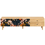 Длинная ТВ-тумба с принтом на ящиках Elise TV Stand варинант исполнения - 10 | Loft Concept в Барнауле