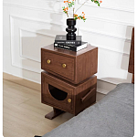 Тумбочка прикроватная с ящиком и дверцей Робот Robot Desk варинант исполнения - 4 | Loft Concept в Барнауле