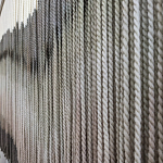 Пейзаж из нитей Макраме Wall decor Black and White Landscape варинант исполнения - 3 | Loft Concept в Барнауле