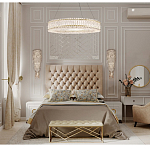 Бра с каскадом из прозрачного хрусталя и корпусом золотого цвета Constant Sparks варинант исполнения - 6 | Loft Concept в Барнауле