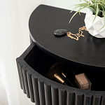 Прикроватный подвесной столик с ящиком черный Bedside Hanging Table варинант исполнения - 3 | Loft Concept в Барнауле