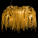 Люстра подвесная круглая с изогнутыми металлическими дугами и ниспадающими цепочками 65 см Atlantis Chain варинант исполнения - 8 | Loft Concept в Барнауле