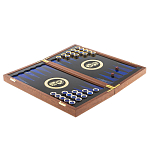 Нарды настольные из натурального камня лазурит и долерит Backgammon from Stone варинант исполнения - 3 | Loft Concept в Барнауле