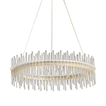 Люстра круглая с прозрачными стеклянными трубками 51 см Nembus варинант исполнения - 1 | Loft Concept в Барнауле