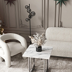 Кресло дизайнерское для лаунж зоны жемчужного цвета Pearl Lounge варинант исполнения - 2 | Loft Concept в Барнауле