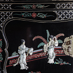 Шкаф черный в китайском стиле  Chinese Cabinet Black варинант исполнения - 3 | Loft Concept в Барнауле