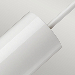 Подвесной светильник белого цвета с вытянутым цилиндрическим плафоном с косым срезом Elstead Lighting варинант исполнения - 4 | Loft Concept в Барнауле