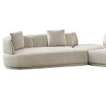 Угловой диван Calypso с поворотным механизмом и пуфом   варинант исполнения - 2 | Loft Concept в Барнауле