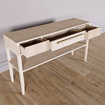 Дизайнерская Консоль с полкой и ящиком Primo Светлый дуб варинант исполнения - 6 | Loft Concept в Барнауле