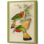 Постер на холсте с изображением птиц Blooming Birds Poster варинант исполнения - 3 | Loft Concept в Барнауле