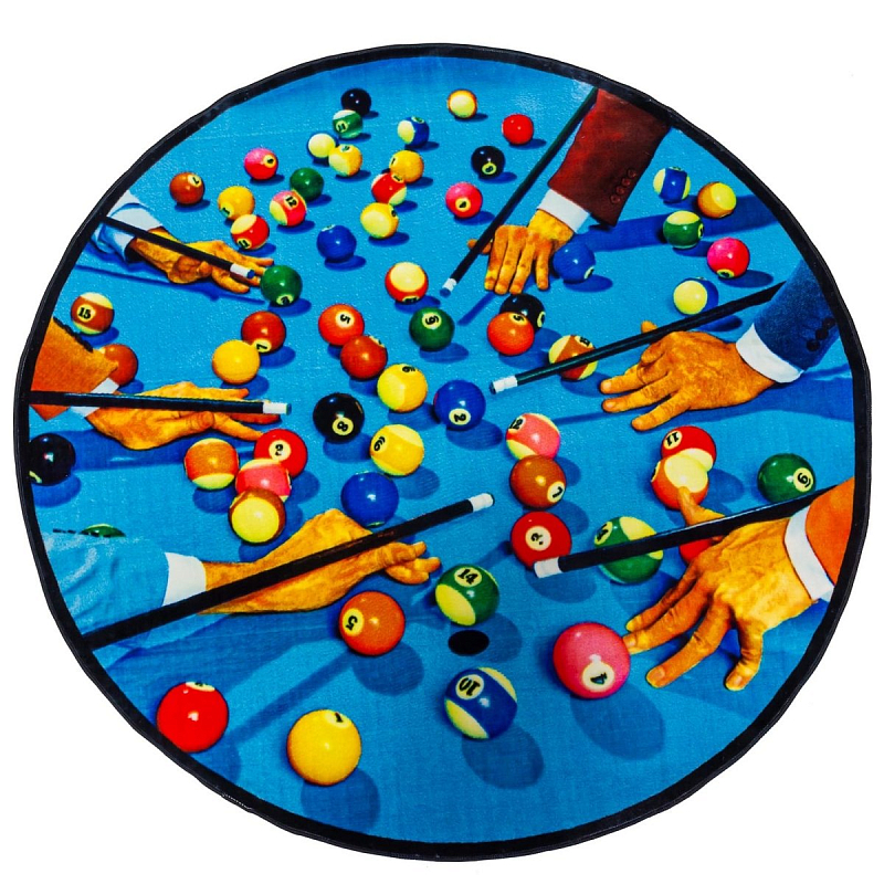 Ковер Seletti Round Rug Snooker Мульти Ковер Seletti Round Rug Snooker Мульти в Барнауле | Loft Concept
