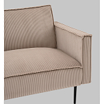 Диван современный вельветовый прямой Worcester Бежевый  варинант исполнения - 3 | Loft Concept в Барнауле