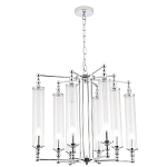 Люстра с 8-ю прозрачными цилиндрическими плафонами Jeanette варинант исполнения - 3 | Loft Concept в Барнауле