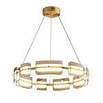 Люстра круглая с янтарными стеклянными плафонами Lighting of Space варинант исполнения - 1 | Loft Concept в Барнауле