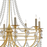 Люстра с декором из прозрачных бусин Glowing Crystals варинант исполнения - 1 | Loft Concept в Барнауле