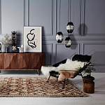 Подвесной светильник вертикальной овальной формы украшенный круглыми бусинами Gradient Oval Pendant Lamp  варинант исполнения - 3 | Loft Concept в Барнауле