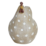 Статуэтка курица с текстурной поверхностью бежевого цвета Rustic Chicken варинант исполнения - 1 | Loft Concept в Барнауле