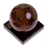 Настольный письменный набор с часами из природного камня обсидиана Royal Set варинант исполнения - 6 | Loft Concept в Барнауле