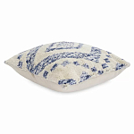 Чехол на подушку с узором в этно-стиле Blue Ikat варинант исполнения - 1 | Loft Concept в Барнауле