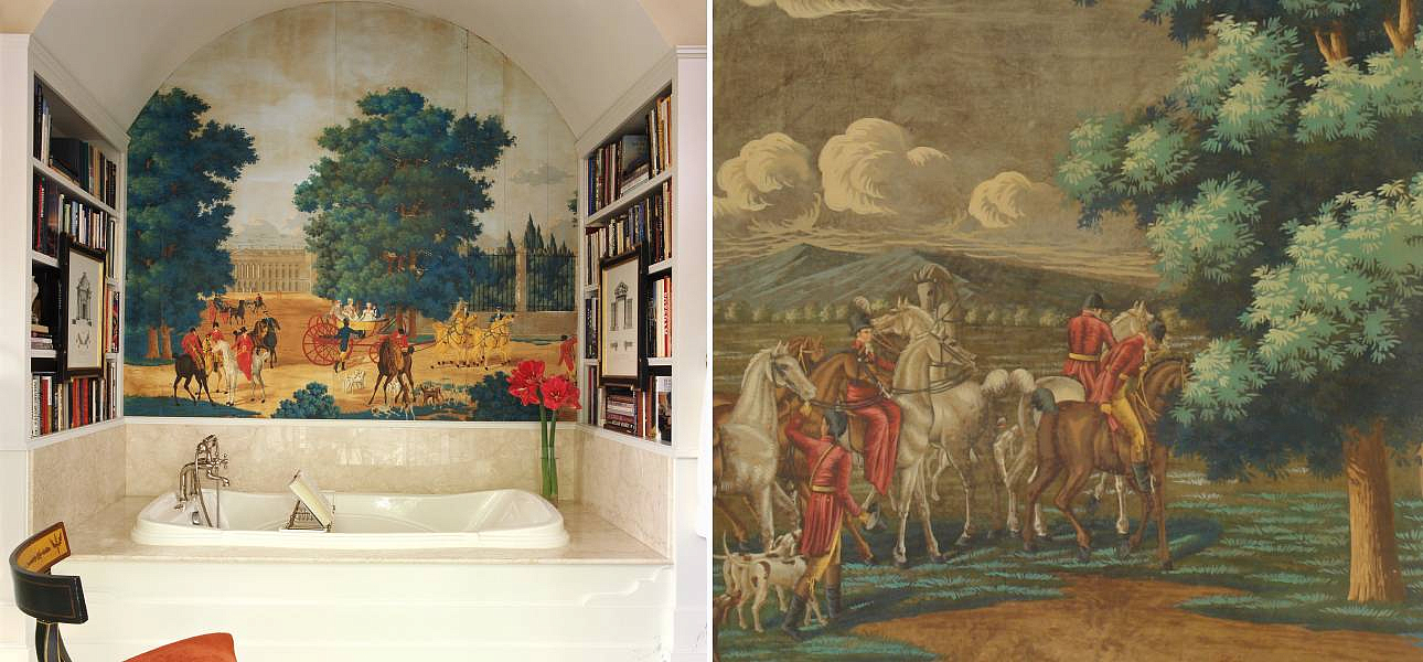 Обои ручная роспись La Chasse de Compiègne Jacquemart on antique Обои ручная роспись La Chasse de Compiègne Jacquemart on antique - Loft-Concept в Барнауле