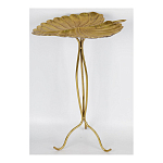 Столик приставной с столешницей Тропический лист Tropical Forest gold варинант исполнения - 2 | Loft Concept в Барнауле