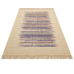 Ковер с геометрическим узором из комбинированного состава Full rhythm варинант исполнения - 3 | Loft Concept в Барнауле