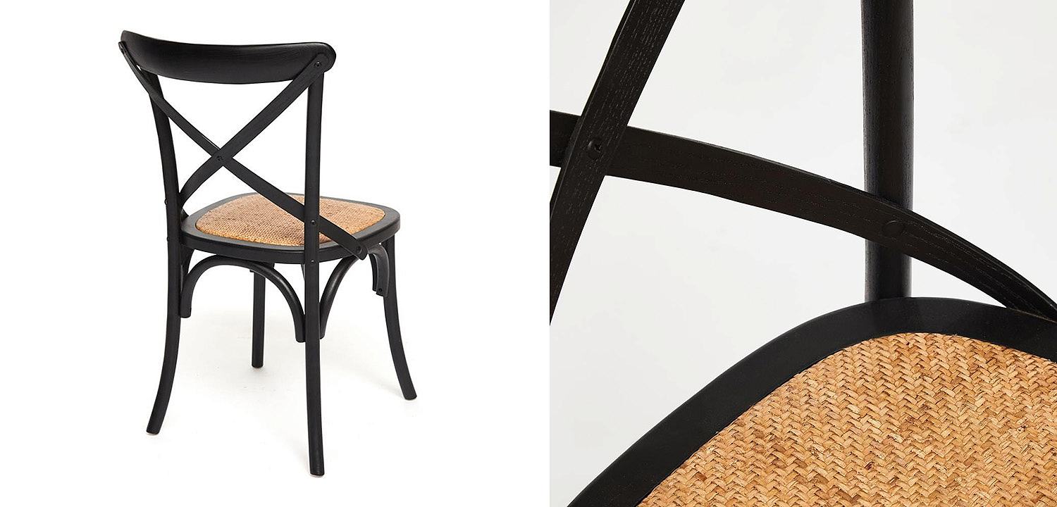 Стул Chaise Provence en Bois noir черный Стул Chaise Provence en Bois noir черный - Loft-Concept в Барнауле