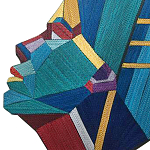 Арт объект на стену из нитей Девушка и Солнце wall panel Girl and Sun варинант исполнения - 1 | Loft Concept в Барнауле