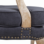 Кресло Aubrey Classical Armchair dark grey velour варинант исполнения - 6 | Loft Concept в Барнауле