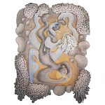 Тканый вручную монументальный настенный гобелен Soft Inception варинант исполнения - 4 | Loft Concept в Барнауле