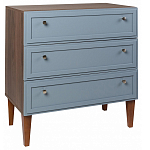 Комод серый из массива бука с 3-мя ящиками Wenge Light варинант исполнения - 1 | Loft Concept в Барнауле