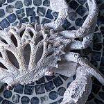 Статуэтка краб с детализированной текстурой в белом цвете Marine Accessories варинант исполнения - 8 | Loft Concept в Барнауле