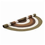 Ковер круглый из хлопка с контрастным узором Bullseye 150 варинант исполнения - 2 | Loft Concept в Барнауле