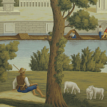 Обои ручная роспись Monuments of Paris Roberts on Sepia scenic paper варинант исполнения - 1 | Loft Concept в Барнауле