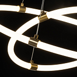 Люстра подвесная с двумя пересекающимися белыми светодиоидными кольцами Luke Lampco Tracer Lamp варинант исполнения - 5 | Loft Concept в Барнауле