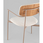 Стул Doe с подклокотниками молочный варинант исполнения - 3 | Loft Concept в Барнауле