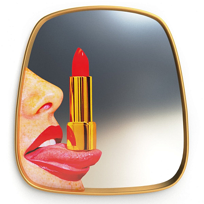 Mirror Gold Frame Tongue Mirror Gold Frame Tongue