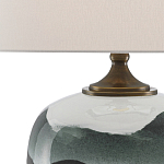 Настольная лампа с волнистым принтом Green Wavy Lamp варинант исполнения - 1 | Loft Concept в Барнауле