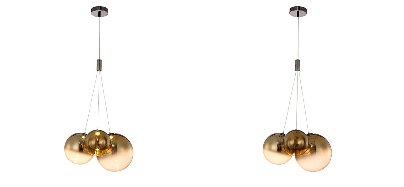 Светильник подвесной Golden balls lamp Светильник подвесной Golden balls lamp - Loft-Concept в Барнауле